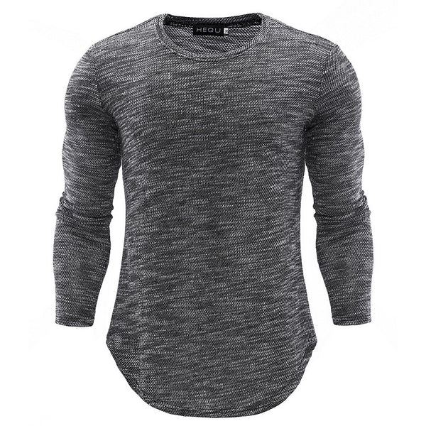 Long-sleeved Round Neck T-shirt