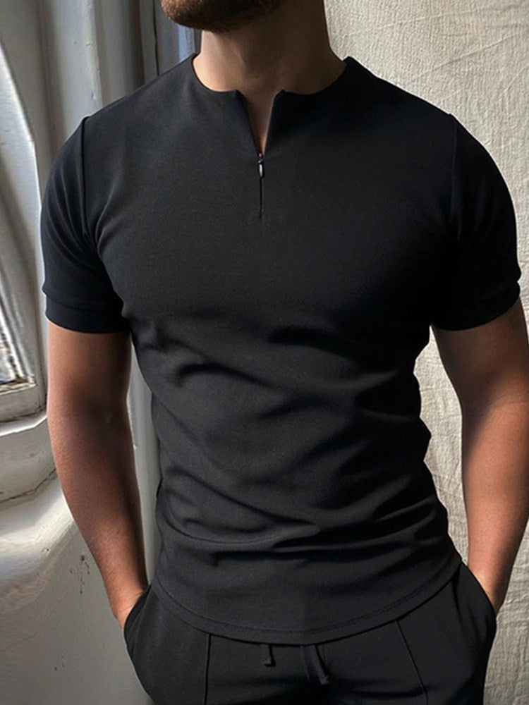 Men Solid Polo Shirt