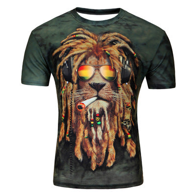 3D printing lions male short sleeved