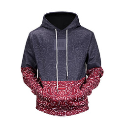 Slip Pocket Hooded Hip Hop Sweater Men