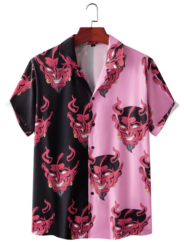 Men's Clothing Demon Print T-shirt